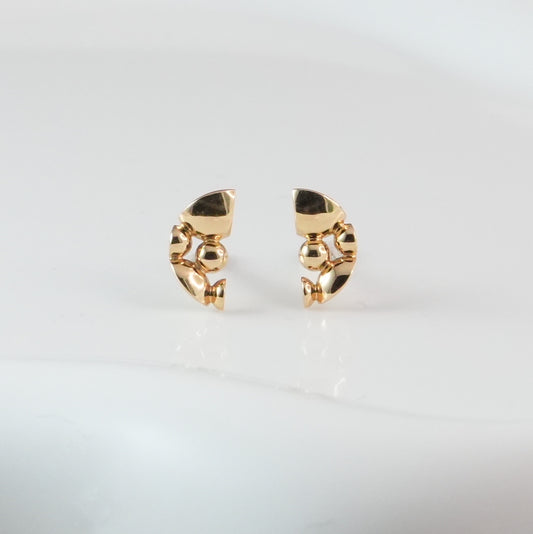 【受注生産】『Crescent』ピアス・K18