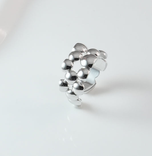 【受注生産】Baies Ring・Ear Cuff・OV型 SV925(RHメッキ)