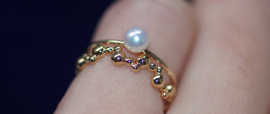 The BOUQUET小指リング・淡水真珠・YGK10