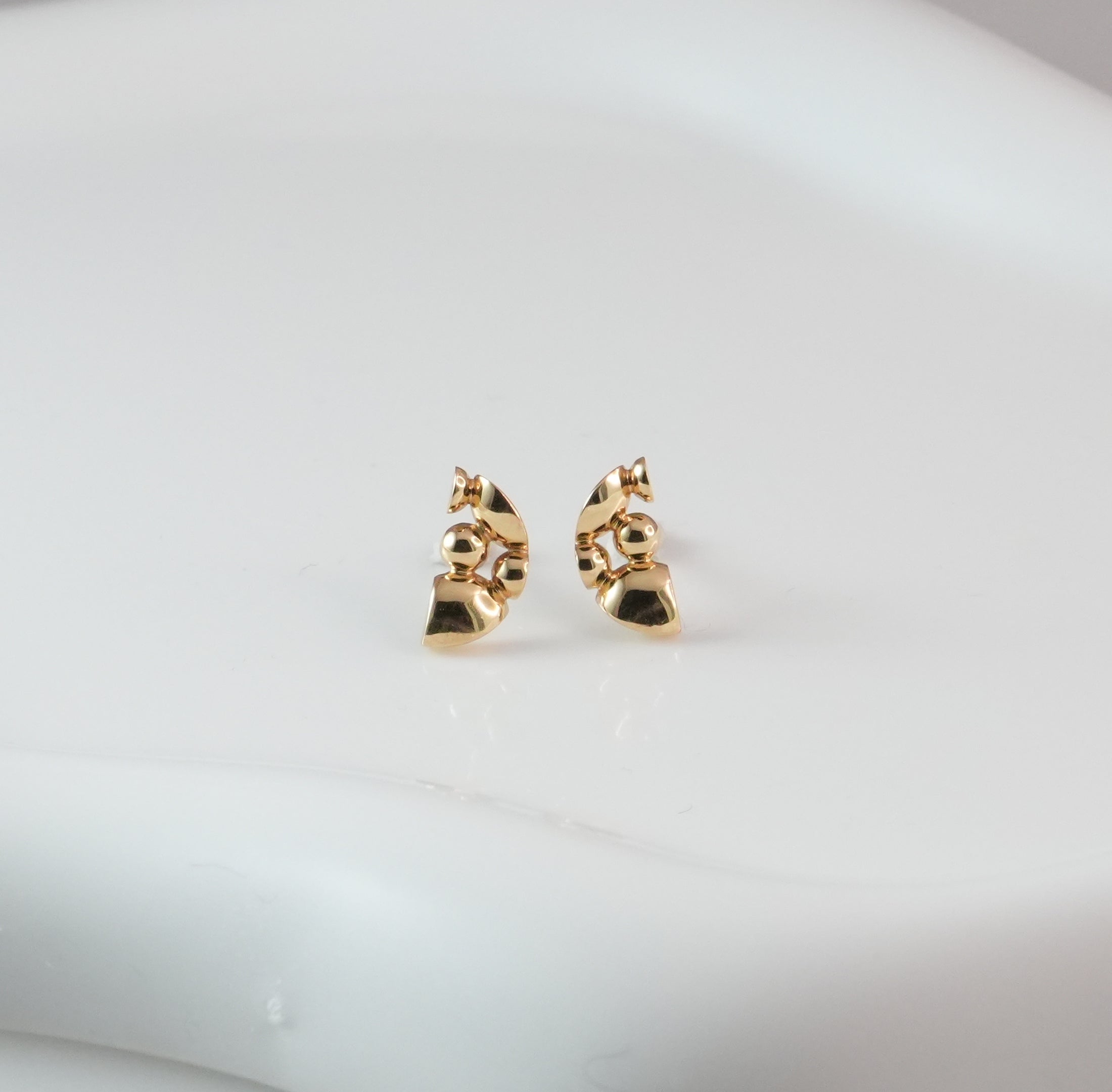 【受注生産】『Crescent』ピアス・K18