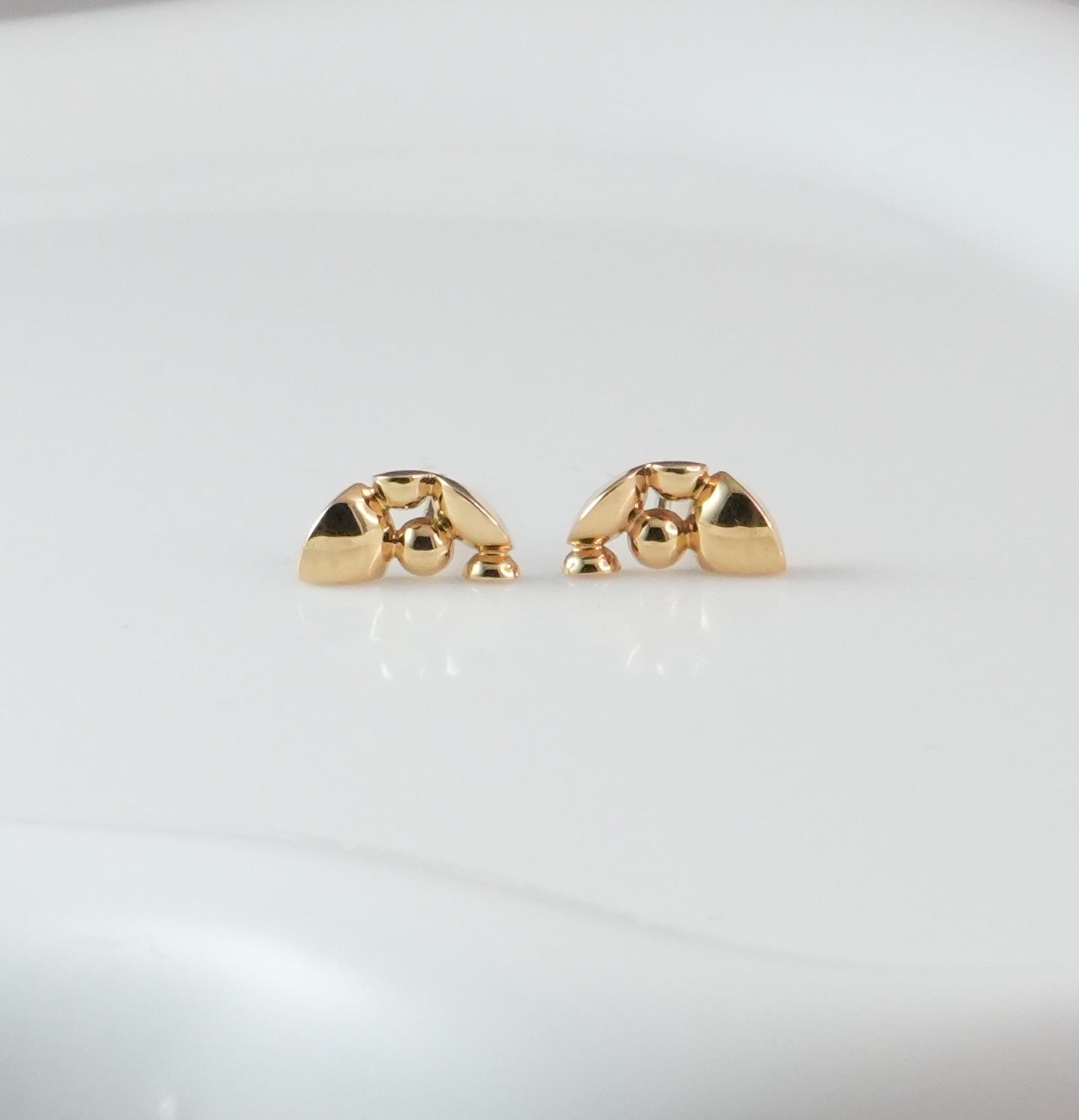 【受注生産】『Crescent』ピアス・K18