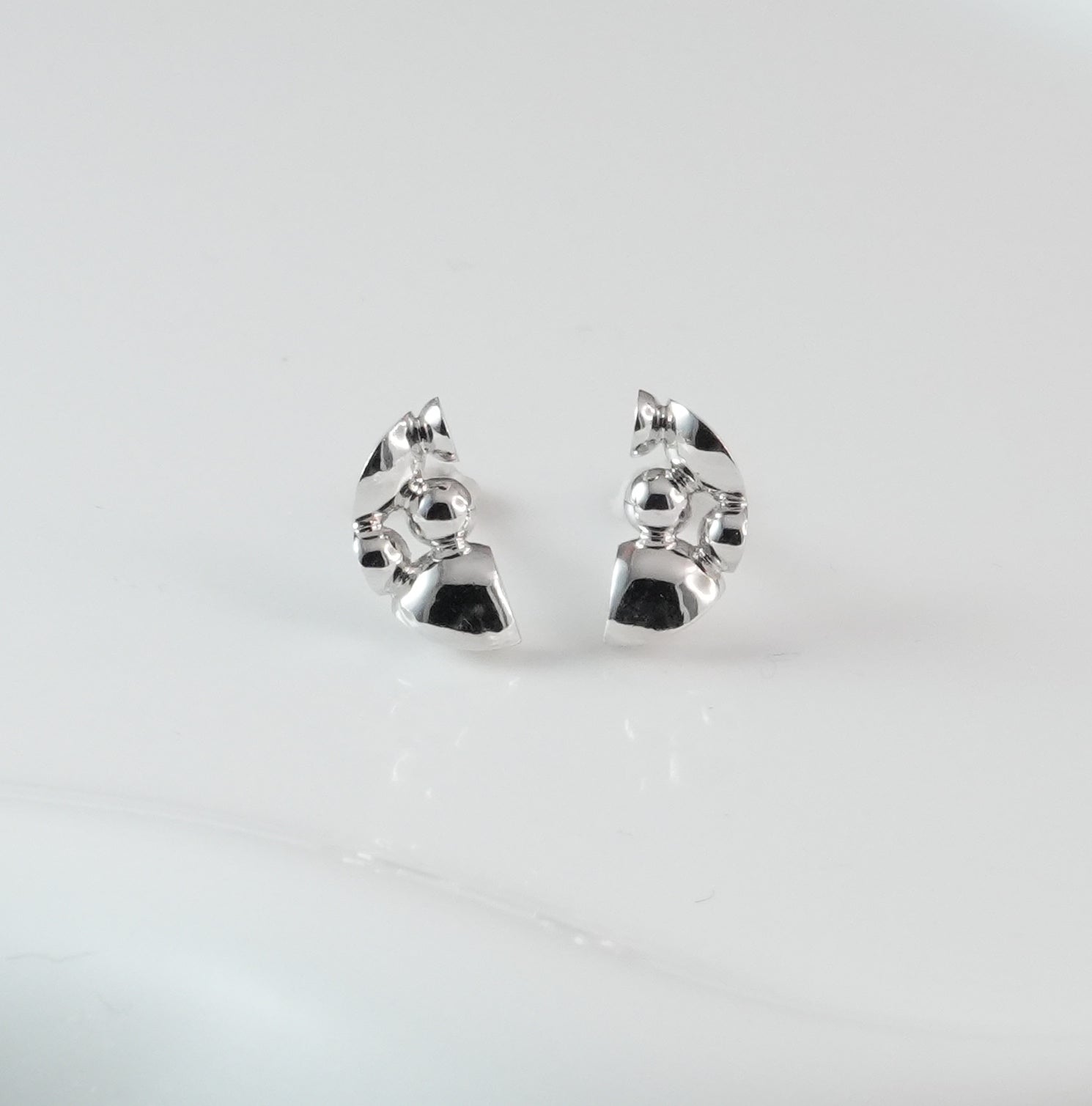 【受注生産】『Crescent』ピアス・Pt