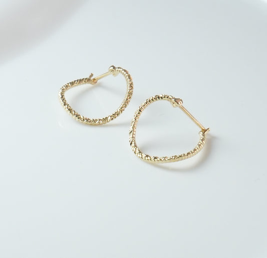 【受注生産】BijouFan Curves Earrings・K10